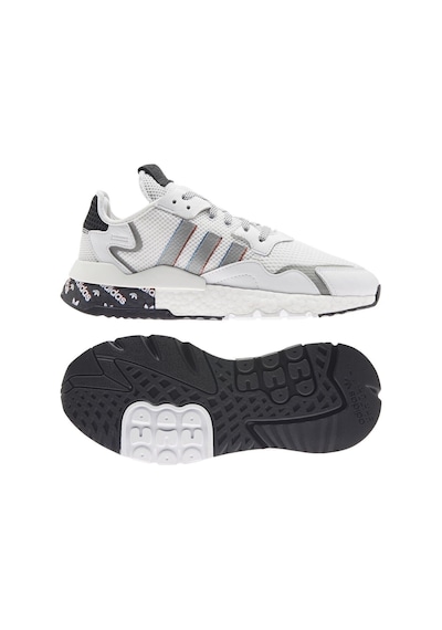 Adidas Nite Jogger Erkek Spor Ayakkabı Beyaz Mavi Erkek Beyaz