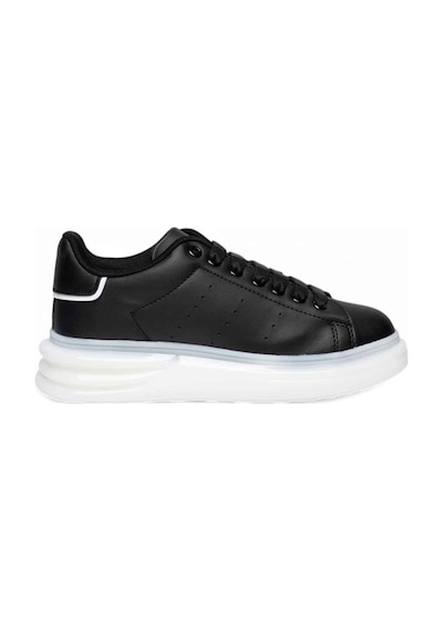 Best Of 628-25 Deri Anatomik Sneaker Siyah Beyaz 36-40 Siyah