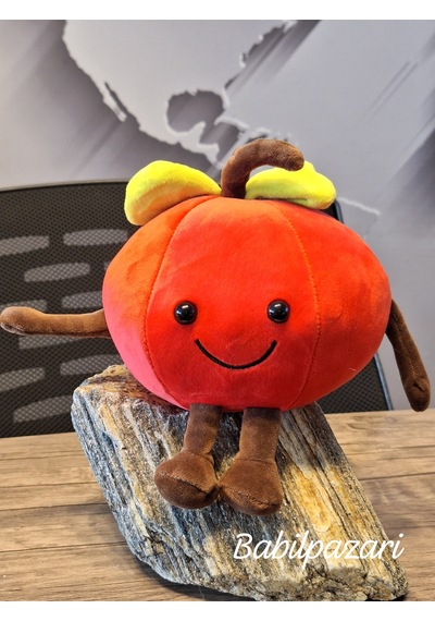 Neşeli Meyveler Serisi Elma 23cm Kırmızı