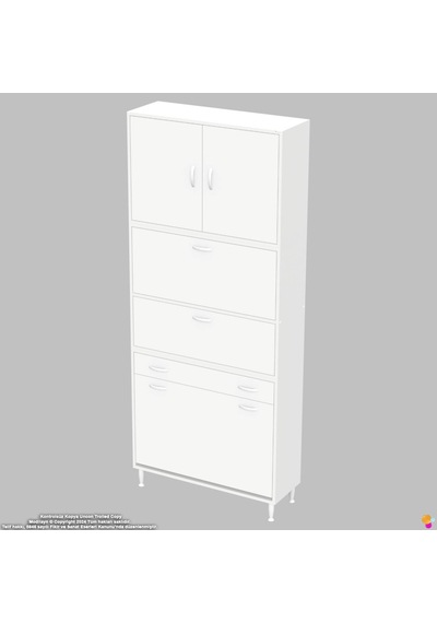 Modilayn Ece Çok Amaçlı Kiler Dolabı Kapaklı Çekmeceli Sepetli - Mutfak Ve Kahve Düzeni 100 Cm Beyaz Modilayn Ece Çok Amaçlı Kiler Dolabı Kapaklı Çekmeceli Sepetli - Mutfak Ve Kahve Düzeni 100 Cm Beyaz