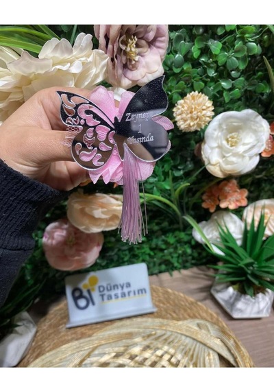 Uv Baskı Pleksi Magnet Söz, Nişan, Nikah, Düğün, Kına 10 Adet Beyaz
