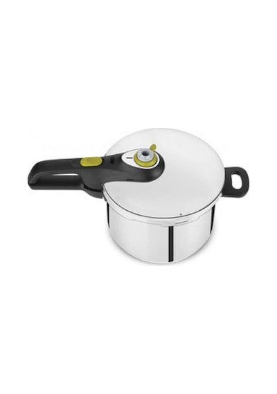 Tefal Secure Düdüklü Tencere 6 L + 4 L Gümüş - Siyah