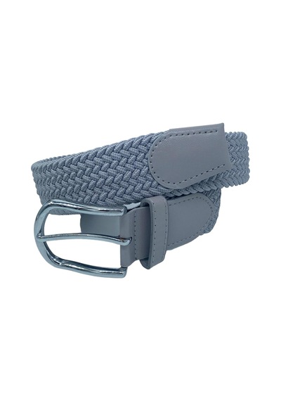 Süzer Deri Gri Elastik Esnek Unisex Örgü Kemer - 8500-15 001