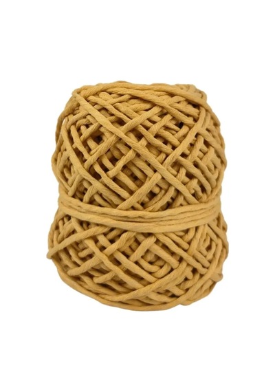 Makrome İpi 3 Mm 250 Gr Hardal Duvar Süsü, Çanta, Sepet Ve Dekoratif Hobi İpi