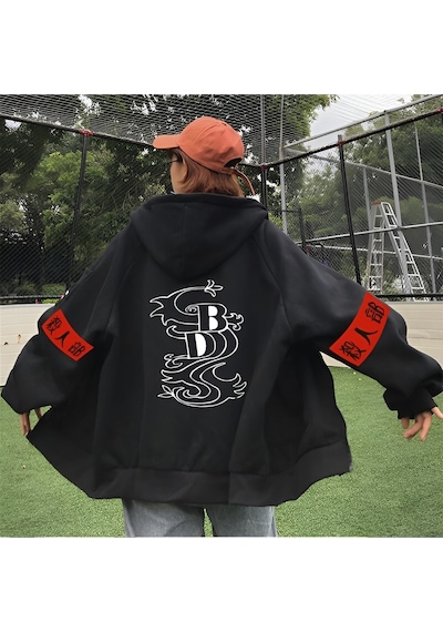 Begonia Design Anime Tokyo Revengers Manga Siyah Hırka Sweat SIYAH