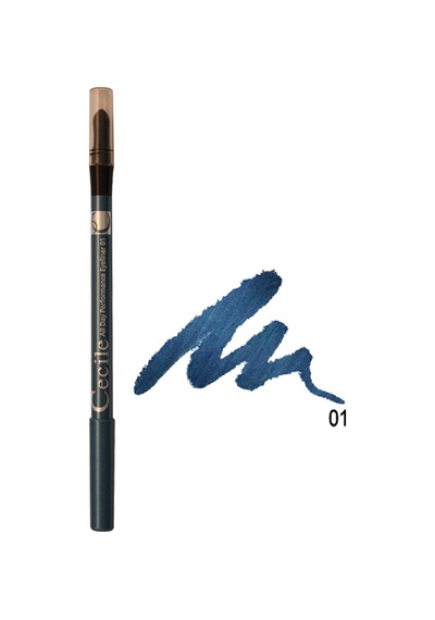 Cecile All Day Performance Eyeliner 01 Turkuaz