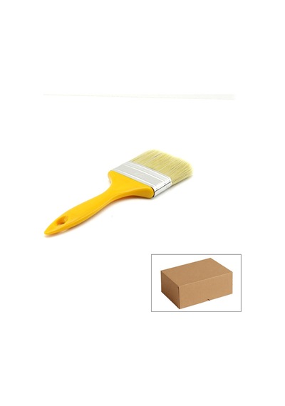Kestirme Boya Fırçası - 70 Mm - Sarı Saplı - No 3 Sarı Sarı