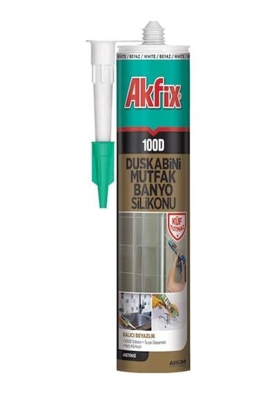 100d Beyaz Küf Tutmaz Duşakabin Silikonu 310 Ml