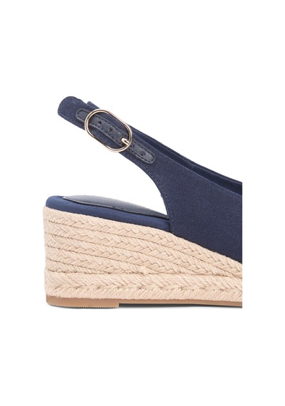 Tommy Hilfiger Lacivert Kadın Dolgu Topuk Ayakkabı Fw0fw09228dw6-16057