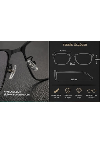 Titanium Ip Titanyum Alaşımlı Gözlük Çerçevesi Ultra Hafif Premium Optik Çerçeve Çeşitleri