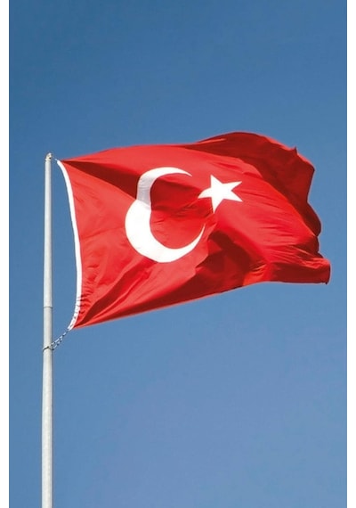 Türk Bayrağı Alpaka Kumaş 120x180cm. Kırmızı / 120 X 180