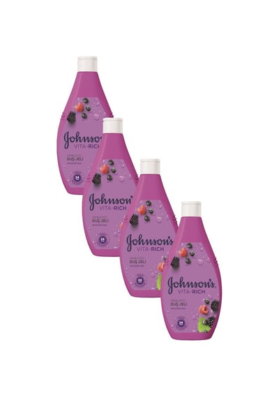 Johnson's Vita-rich Ahududu Özlü Yenileyici Duş Jeli 400ml X4 Ahududu