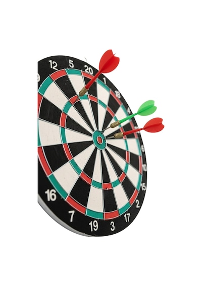 15 İnç Dart Tahtası Seti Dayanıklı Yapı 4 Metal Dart Oku Mh-hs1639-8014
