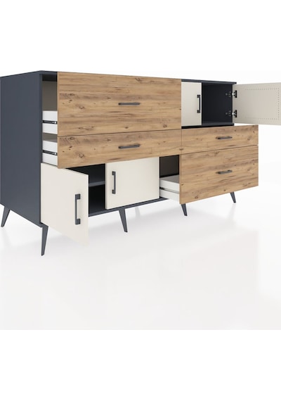 Kronos Konsol 2 Raflı 4 Çekmeceli 4 Kapaklı 176x59x99 Antrasit-aytaşı/çam Aytası/atlas Çam - Antrasıt Kronos Konsol 2 Raflı 4 Çekmeceli 4 Kapaklı 176x59x99 Antrasit-aytaşı/çam Aytası/atlas Çam - Antrasıt