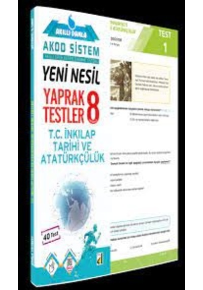 8.Sınıf T.C İnkılap Tarihi ve Atatürkçülük Yeni Nesil Yaprak Testler- Damla Yayınevi