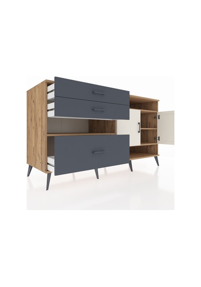 Kronos Konsol 4 Raflı 3 Çekmeceli 2 Kapaklı 176x59x99 Çam-aytaşı/ Çam-aytaşı/antrasit Kronos Konsol 4 Raflı 3 Çekmeceli 2 Kapaklı 176x59x99 Çam-aytaşı/ Çam-aytaşı/antrasit