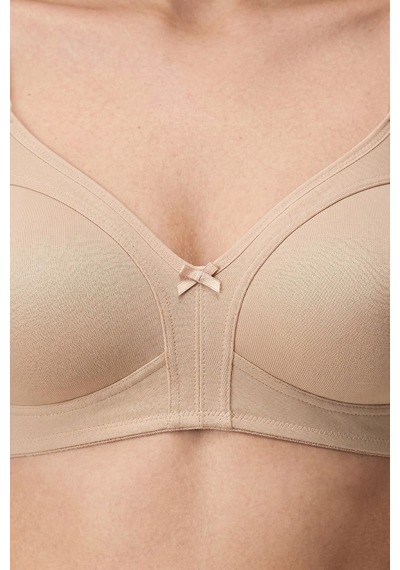 Cottonill Bra - Fiora Ten Büyük Beden Balensiz Pamuklu Ayarlanabilir Askılı Kadın Sütyen