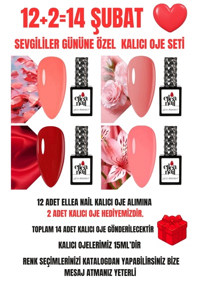 ELLEA NAIL Kalıcı Oje Seti 14 Şubat