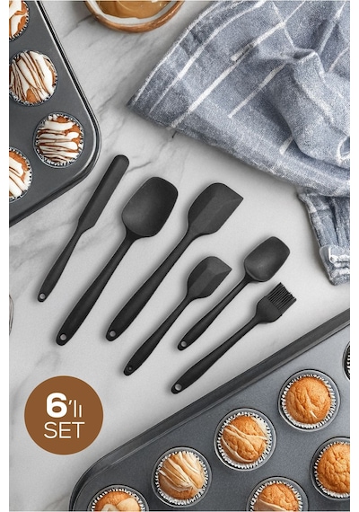 Vienev 6 Parça Silikon Servis Seti Siyah Siyah