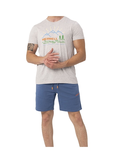 Merrell Merrell Erkek Günlük Giyim Tişört Tobi Açık Gri 23394 Gri