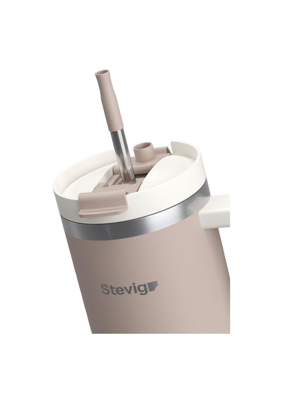 Stevig 2 Moods Tuck-in Tumbler Sızdırmaz Çelik Termos 900 Ml Pure Cashmere St-243 Açık Kahverengi