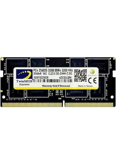 Twinmos MDD432GB3200N 32 GB DDR4 3200 MHz CL22 Ram