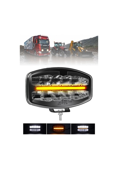 Tır Kamyon 10 İnç Led Sis Farı Delici Aydınlatma Led 12v-24v Beyaz Led Aydınlatma Sarı Gündüz Led