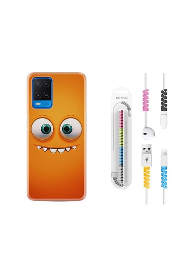 Oppo A54 Kılıf Kablo Koruyuculu Dişlek 1615