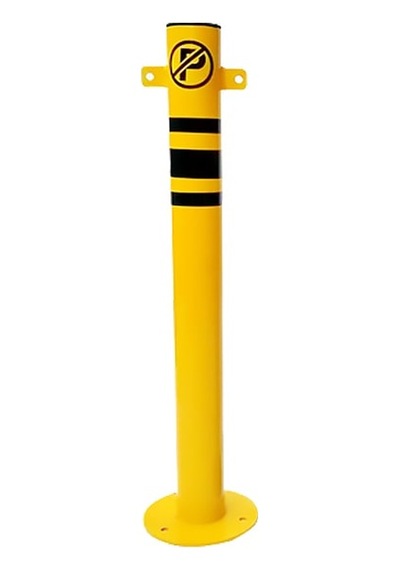 Otopark Zincir Bariyer Metal Duba Demir Sabit Baba Metal Park Bariyeri 75 Cm Siyah
