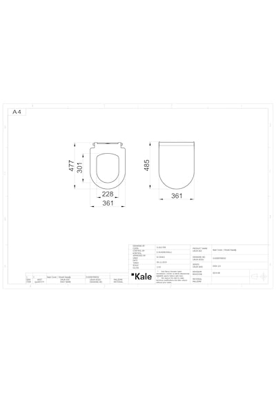Kale İdea 2.0 Ultra Slim Klozet Kapağı