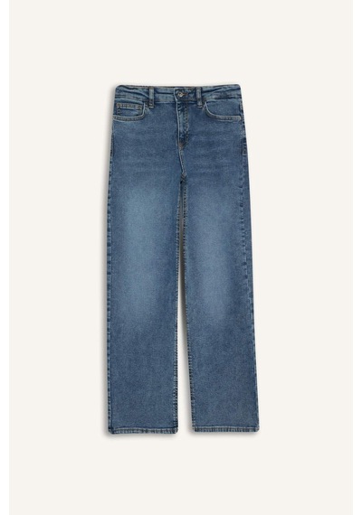 Defacto Comfort Straıght Normal Bel Bilek Boy Jean Yıkamalı Pantolon F9726AX25WN