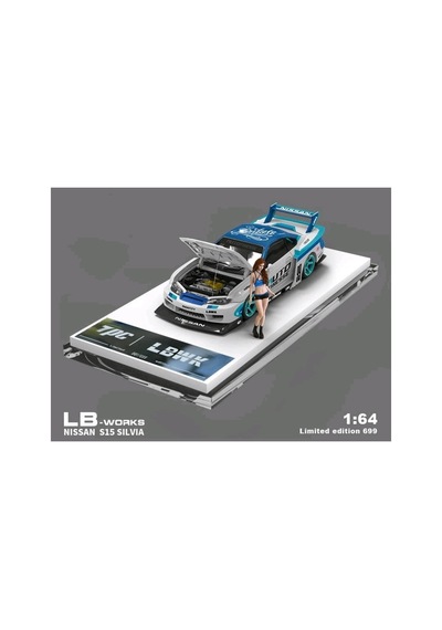 Tpc Nıssan Silvia Lb S15 - Liberty Walk + Figure -blue/white - 907820435