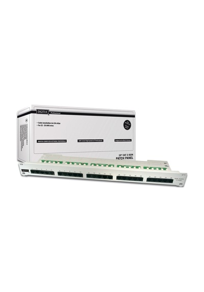 Digitus 19 Inch 25 Port Cat-3 Isdn Patch Panel, Zırhsız -18411