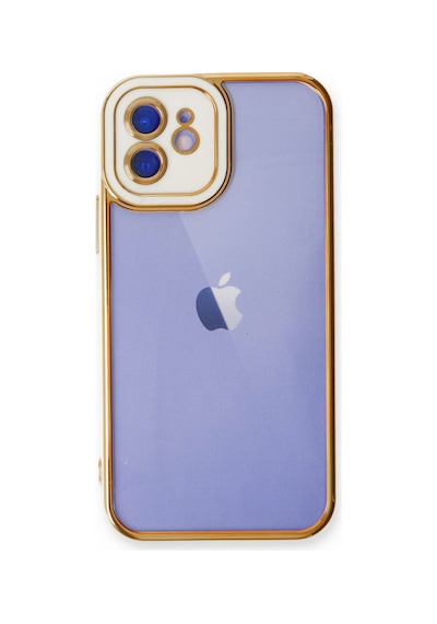 Apple Uyumlu iPhone 12 Kılıf Lazer Lens Kamera Çerçeveli Kapak