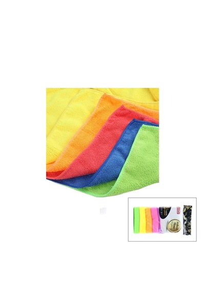 Go İthalat Lavanta 8pcs Mikrofiber Temizlik Bezi Çok Renkli