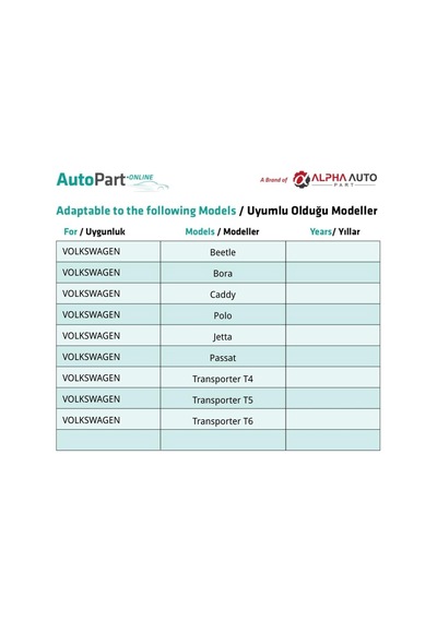 Vw Beetle Bora Caddy Polo Jetta Passat T4 T5 T6 İçin Döşeme Klips Koyu Gri - 100 Adet