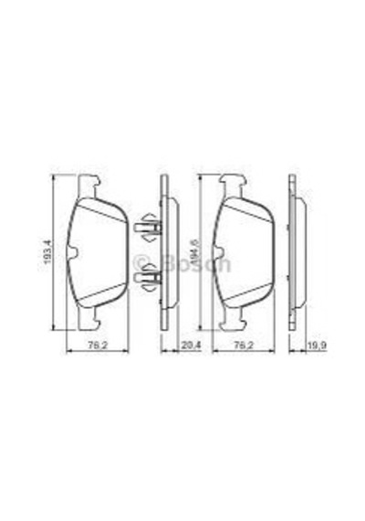 BOSCH 986494305 Fren Balatası Ön Xc60 08- Xc90 02-