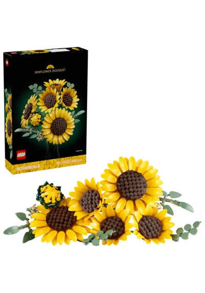 LEGO® Botanicals Ayçiçeği Buketi 11502 - Yetişkinler için 6 Ayçiçeği İçeren Dekoratif Model Yapım Seti (686 Parça)