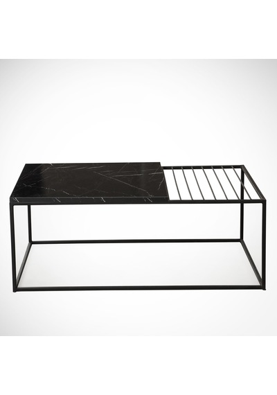 Zinus Siyah Mermer Orta Sehpa Metal & Orta Masa Royal/Metal Ayak