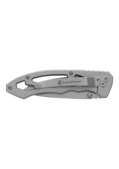 Smith Wesson Drop Point Silver Skeletonized Kamp Çakı Ck400cp Gümüş