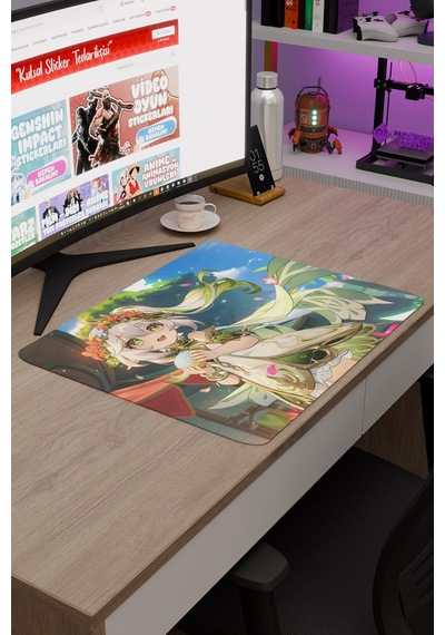 Nahida Genshin Impact Anime Gacha V5 - 48x40 Xl Gaming Mouse Pad Fare Altlığı