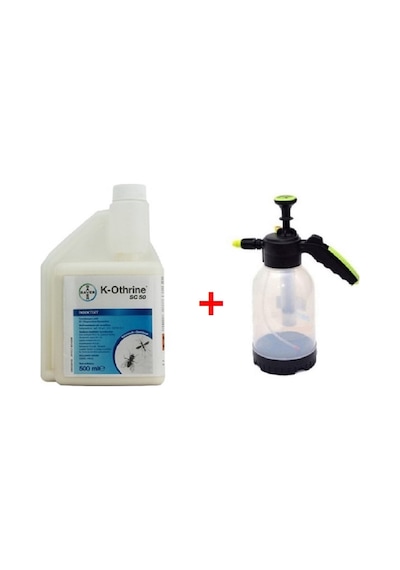 Bayer K-othrine Sc 50 Haşere 500 ML + Pompası Şeffaf