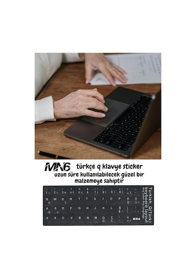 Mn6 Mtrq Türkçe Q Klavye Sticker/3 Adet-silinmez-laptop Pc Uymlu/türkçe Q Sticker
