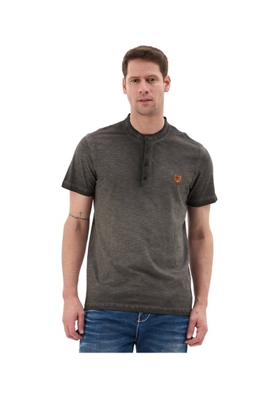 Cipo & Baxx Hakim Yaka Düğmeli Basic Erkek T-shirt Ct835 Ant