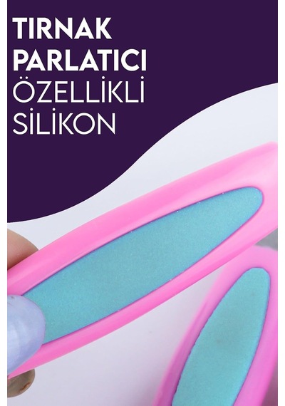 Mujgan Tırnak Bakım Seti - Çelik Ve Kağıt Törpü Beyaz
