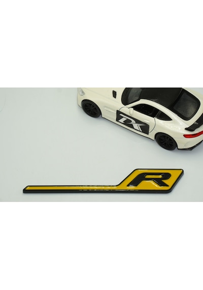 Dk Benz Amg R Gt R Eklenti Sarı Siyah Abs 3m 3d Bagaj Logo Amblem