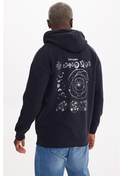 The Crow Solar Siyah Hoodıe Sweatshırt Siyah