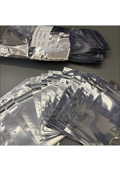 Npo Esd7612 76 127mm 10¹¹ohm 0,076mm Kalınlık Antistatik Esd Kilitli Poşet 100'lü Paket