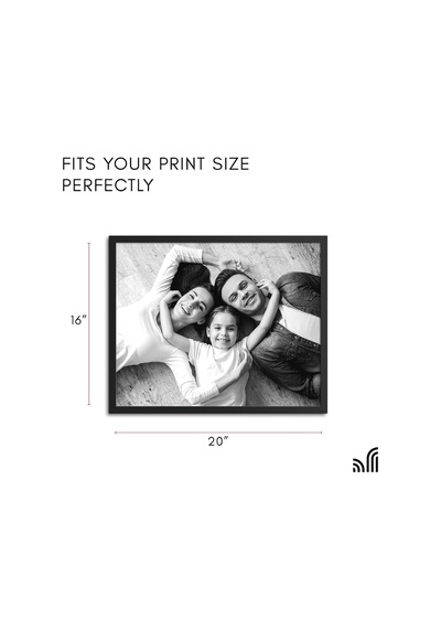16x20 Cm Siyah Resim Çerçevesi, 2'li Set, Pleksiglaslı İnce Kenarlı Fotoğraf Çerçevesi, Duvar Asma Donanımlı