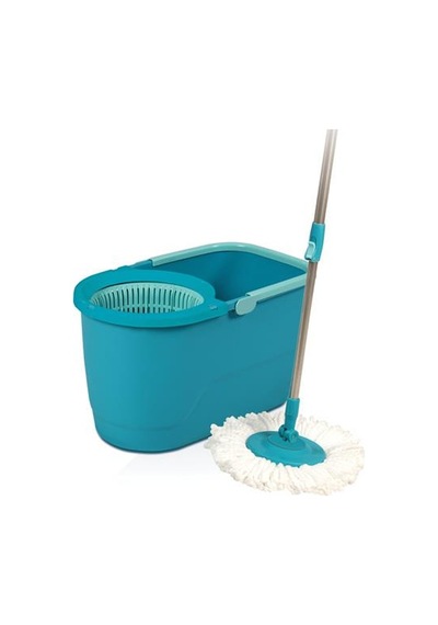 Dönerli Paspas Temizlik Kovası Microfiber Başlıklı 360 Dönebilen Temizlik Seti